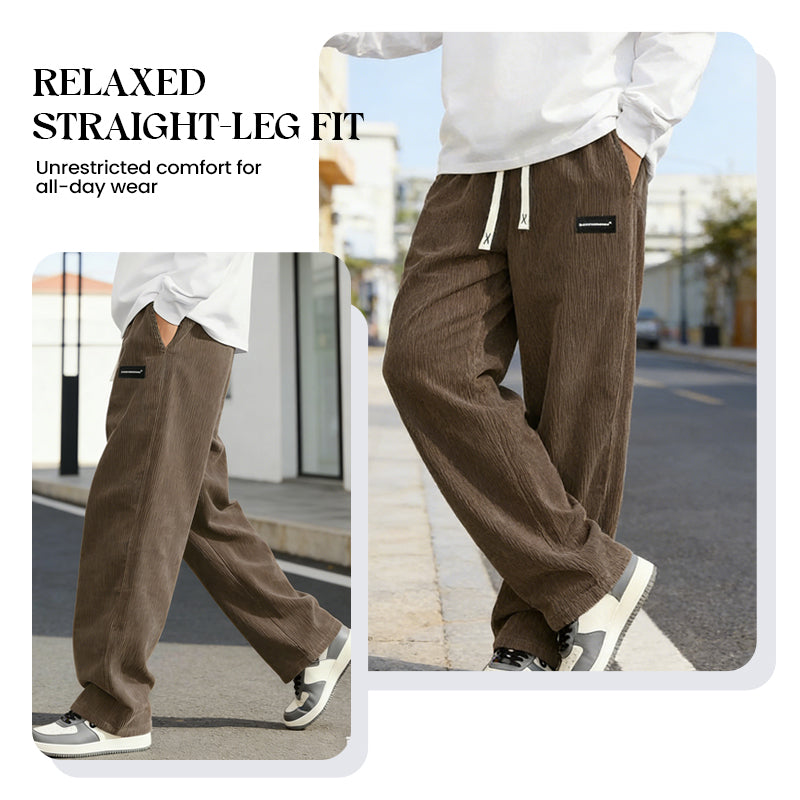 🔥Hot Sale Deals-Men's Loose-Fit Drawstring Pants with Pockets