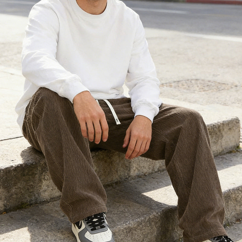 🔥Hot Sale Deals-Men's Loose-Fit Drawstring Pants with Pockets