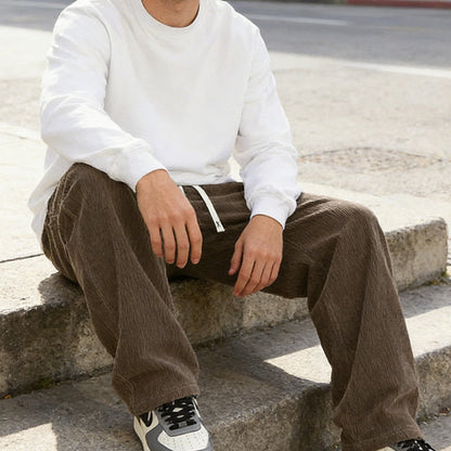 🔥Hot Sale Deals-Men's Loose-Fit Drawstring Pants with Pockets