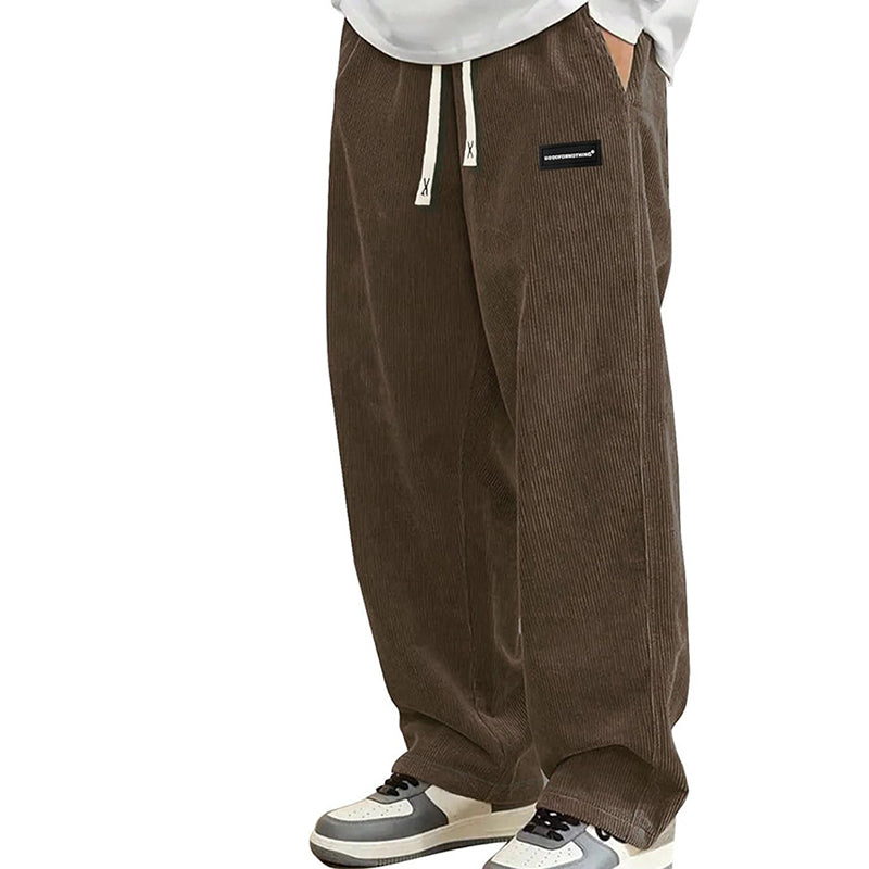 🔥Hot Sale Deals-Men's Loose-Fit Drawstring Pants with Pockets