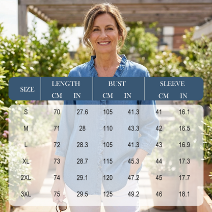 🔥Limited-time offer-Women's Casual Ruffle V-Neck Shirt | Soft, Breathable & Flattering High-Low Hem ✨