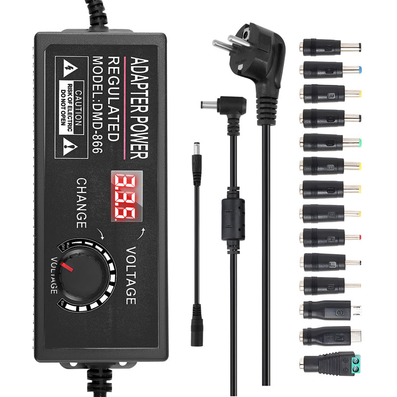 🔥Hot Sale Deals-Adjustable 3V-24V 3A Universal AC/DC Power Adapter