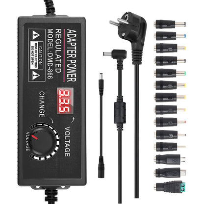 🔥Hot Sale Deals-Adjustable 3V-24V 3A Universal AC/DC Power Adapter