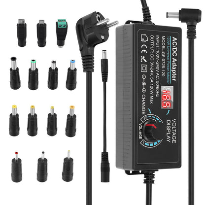 🔥Hot Sale Deals-Adjustable 3V-24V 3A Universal AC/DC Power Adapter