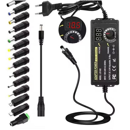 🔥Hot Sale Deals-Adjustable 3V-24V 3A Universal AC/DC Power Adapter