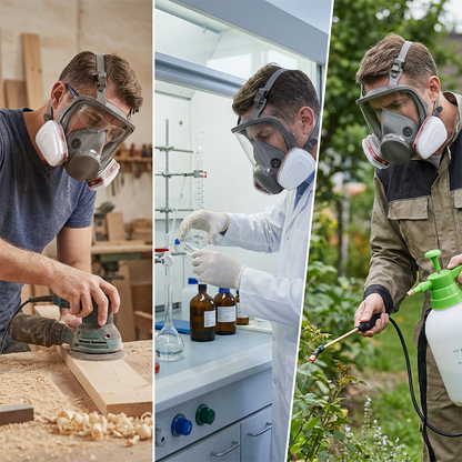 Full Face Respirator Mask with Efficient Filtration System
