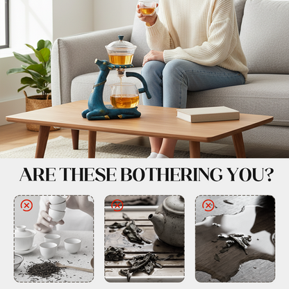Automatic Magnetic Dispensing Glass Tea Set