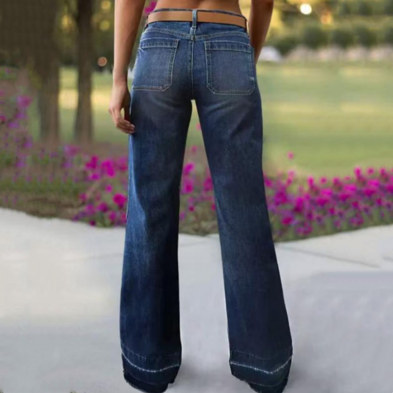 ⏰ 60% OFF NOW! 👖 Women's Retro Flare Jeans – Stretch Denim, Functional Pockets & Vintage High-Waist Fit 🌟