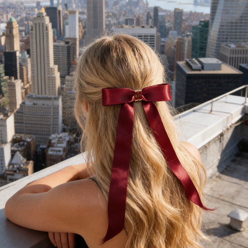 Magnetic Bow Ribbon Hair Clip