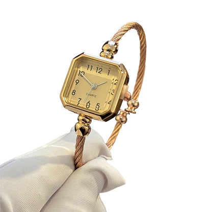 🔥New Arrivals Special Offer-Chic Open-Cuff Bangle Watch with Square Dial