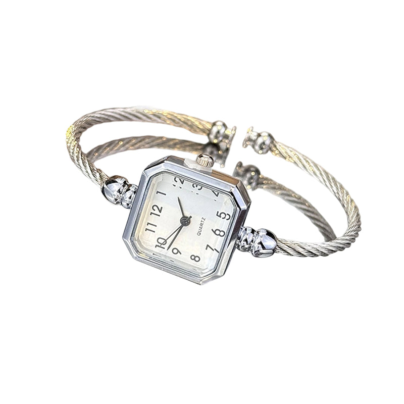 🔥New Arrivals Special Offer-Chic Open-Cuff Bangle Watch with Square Dial