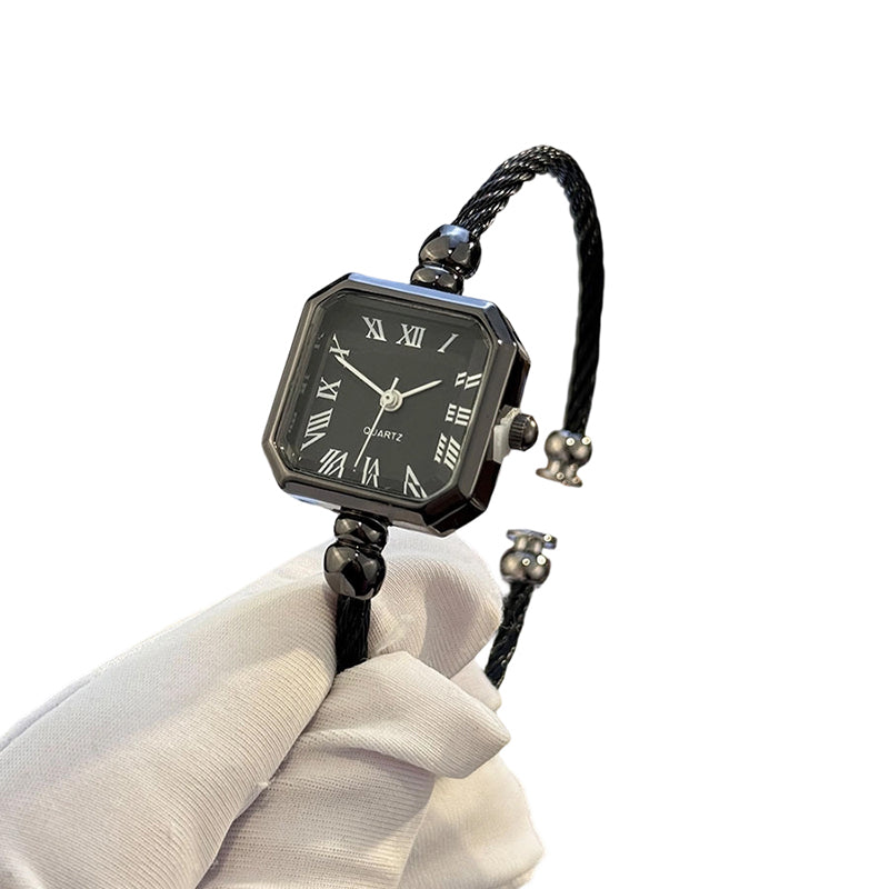 🔥New Arrivals Special Offer-Chic Open-Cuff Bangle Watch with Square Dial