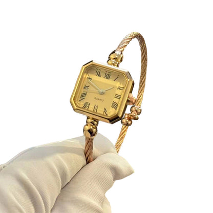 🔥New Arrivals Special Offer-Chic Open-Cuff Bangle Watch with Square Dial