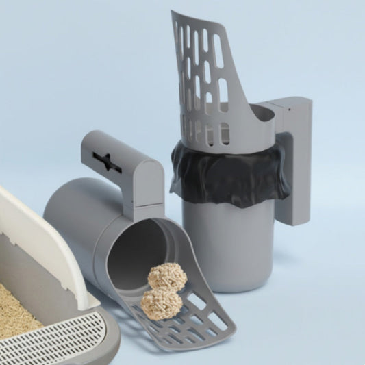 Cat Litter Scoop with Trash Can