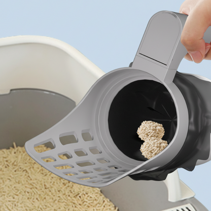 Cat Litter Scoop with Trash Can