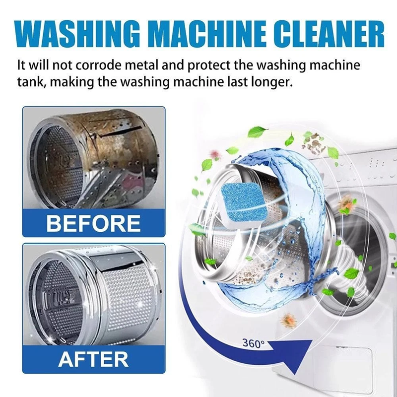 🔥LAST DAY SALE - BUY 4 GET 4 FREE!!⚡50K+ SOLD!🔥Multi-functional Washing Machine Cleaner Tablets