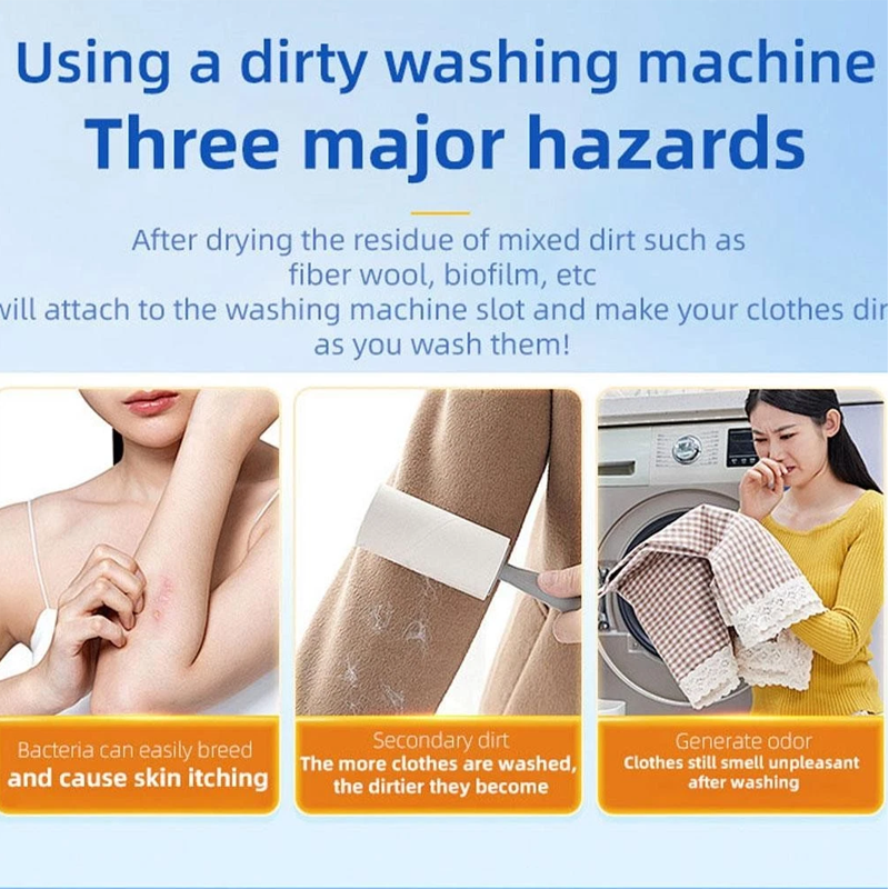 🔥LAST DAY SALE - BUY 4 GET 4 FREE!!⚡50K+ SOLD!🔥Multi-functional Washing Machine Cleaner Tablets