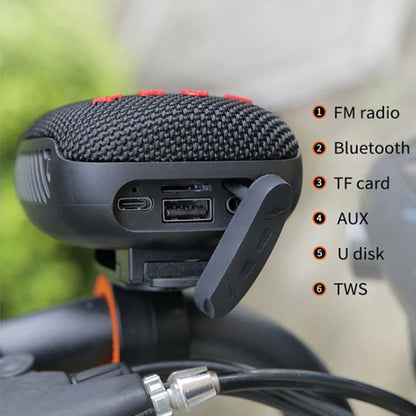 💎 50% OFF! 💎 Waterproof Bicycle Bluetooth Speaker – IPX5, TWS Stereo & TF Card Support
