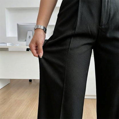 ⏳Limited-time 50% off⏰Women‘s Wide-Leg Trousers with Belt🎗️👖