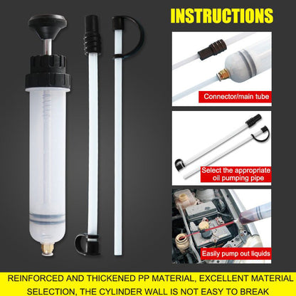 🔥49% OFF🔥500CC Oil Fluid Extractor, Automotive Fuel Extraction Pump, Quick Absorption Manual Oil Extractor Pump, Car Repair Tool
