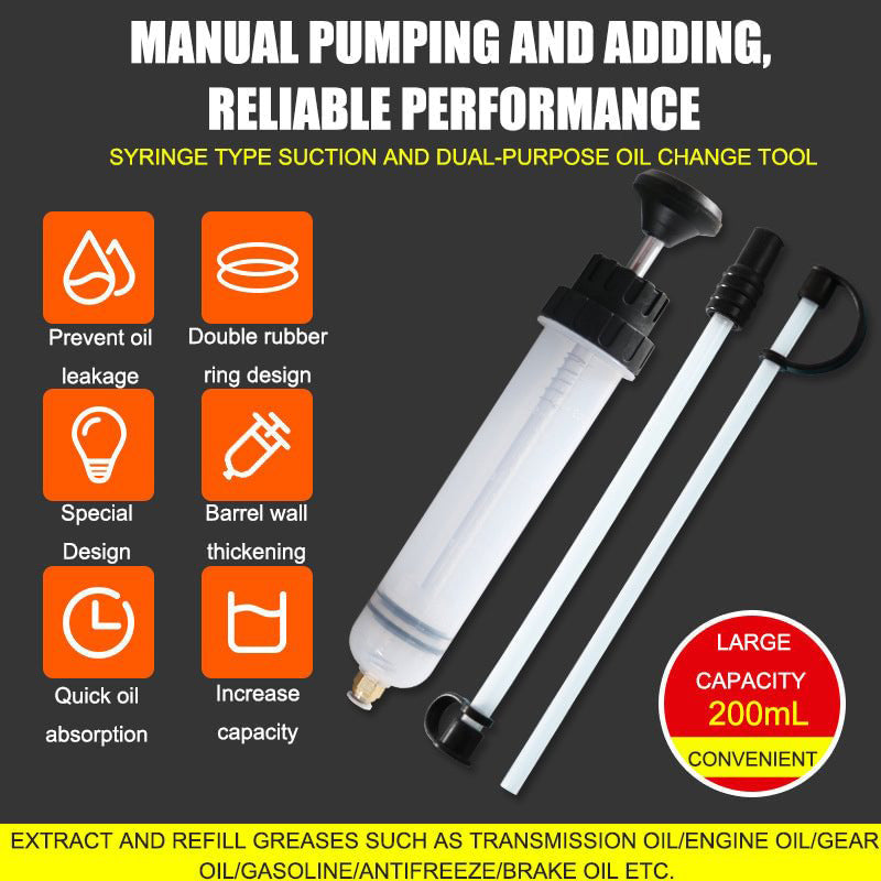 🔥49% OFF🔥500CC Oil Fluid Extractor, Automotive Fuel Extraction Pump, Quick Absorption Manual Oil Extractor Pump, Car Repair Tool