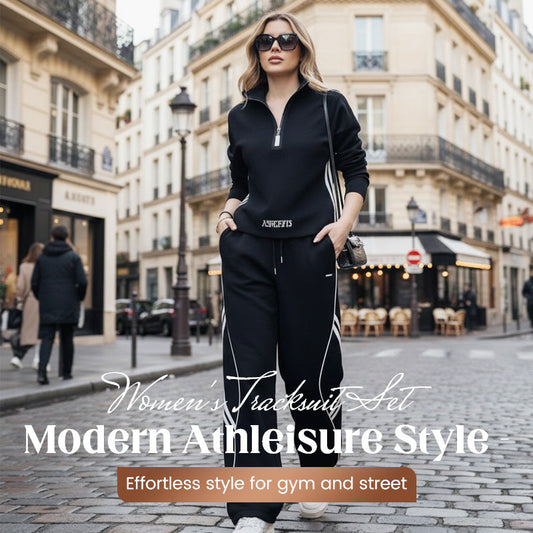 🎁2026 New Arrivals 50% OFF💥Women's Half-Zip Casual Tracksuit Set