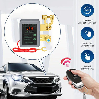 🔥Limited-time offer-Anti-Theft Car Battery Disconnect Switch with Remote