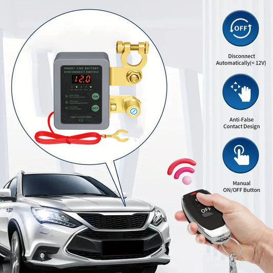 🔥Limited-time offer-Anti-Theft Car Battery Disconnect Switch with Remote