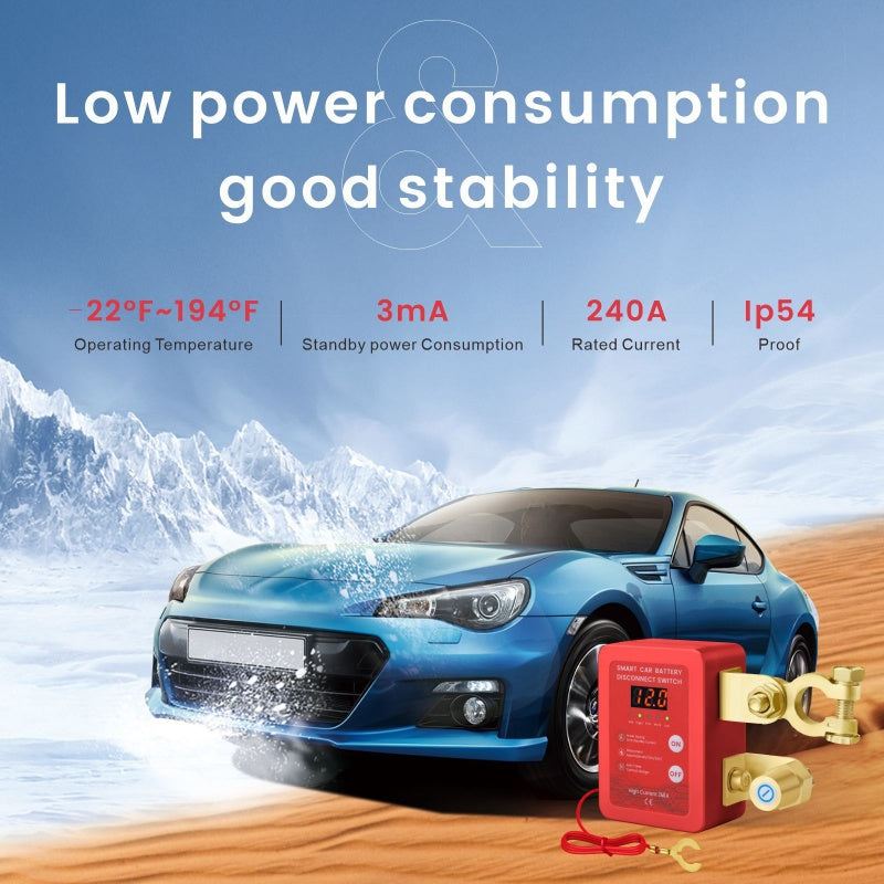 🔥Limited-time offer-Anti-Theft Car Battery Disconnect Switch with Remote