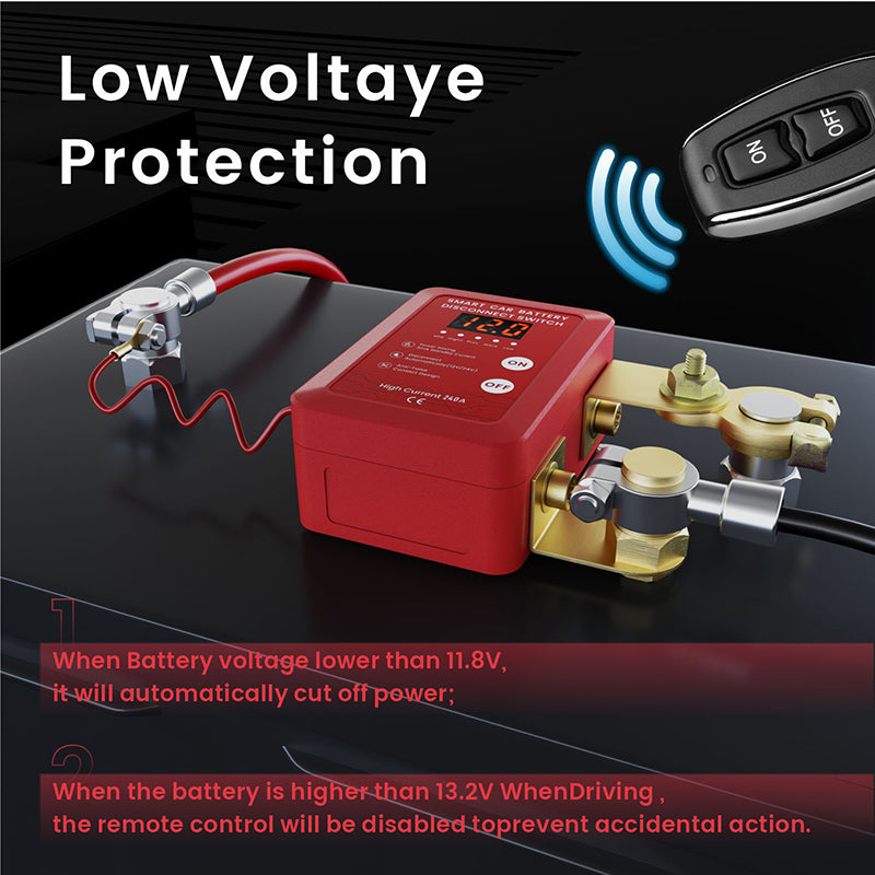 🔥Limited-time offer-Anti-Theft Car Battery Disconnect Switch with Remote