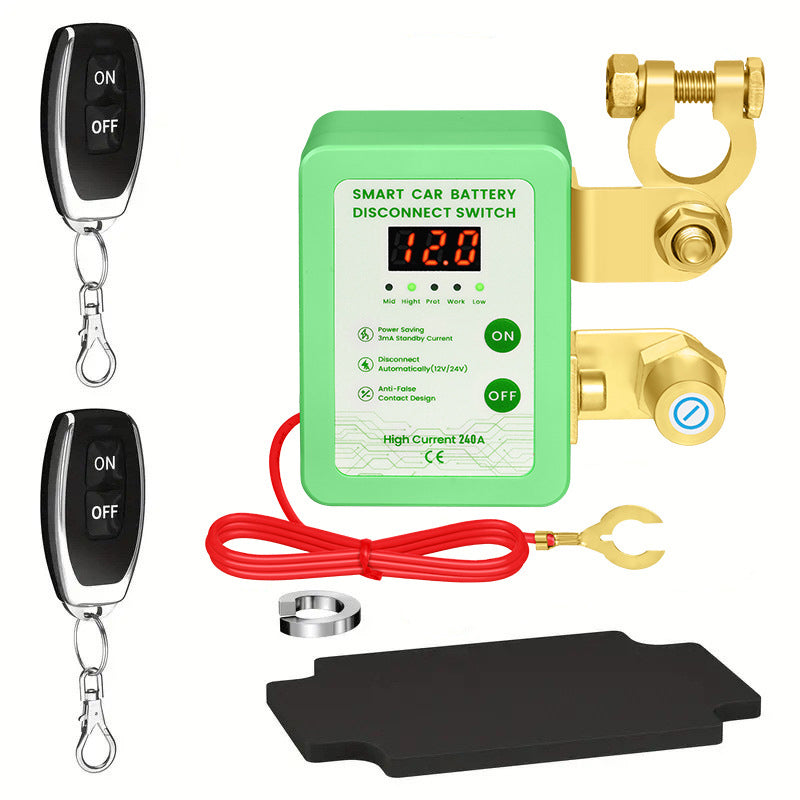 🔥Limited-time offer-Anti-Theft Car Battery Disconnect Switch with Remote