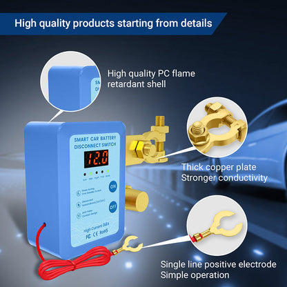 🔥Limited-time offer-Anti-Theft Car Battery Disconnect Switch with Remote