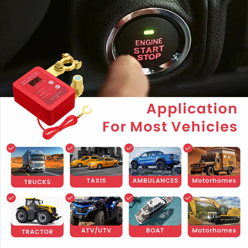 🔥Limited-time offer-Anti-Theft Car Battery Disconnect Switch with Remote