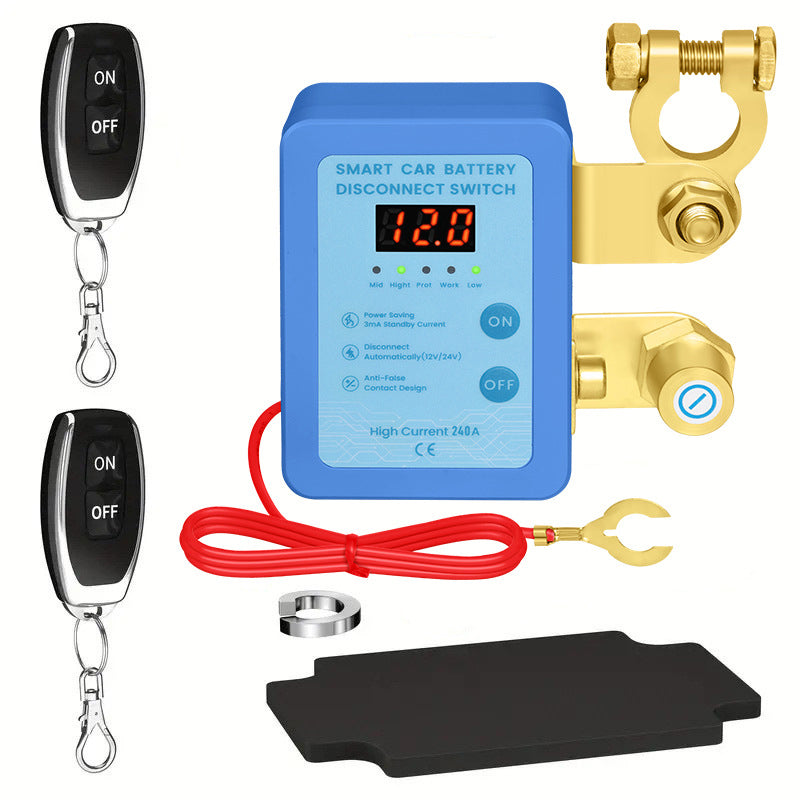 🔥Limited-time offer-Anti-Theft Car Battery Disconnect Switch with Remote