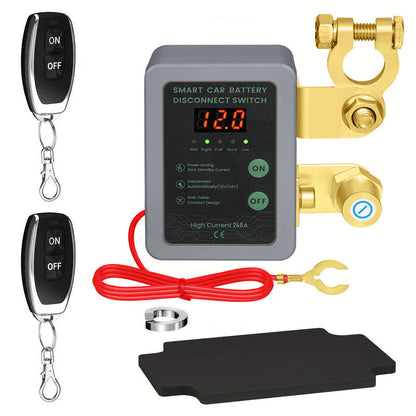 🔥Limited-time offer-Anti-Theft Car Battery Disconnect Switch with Remote