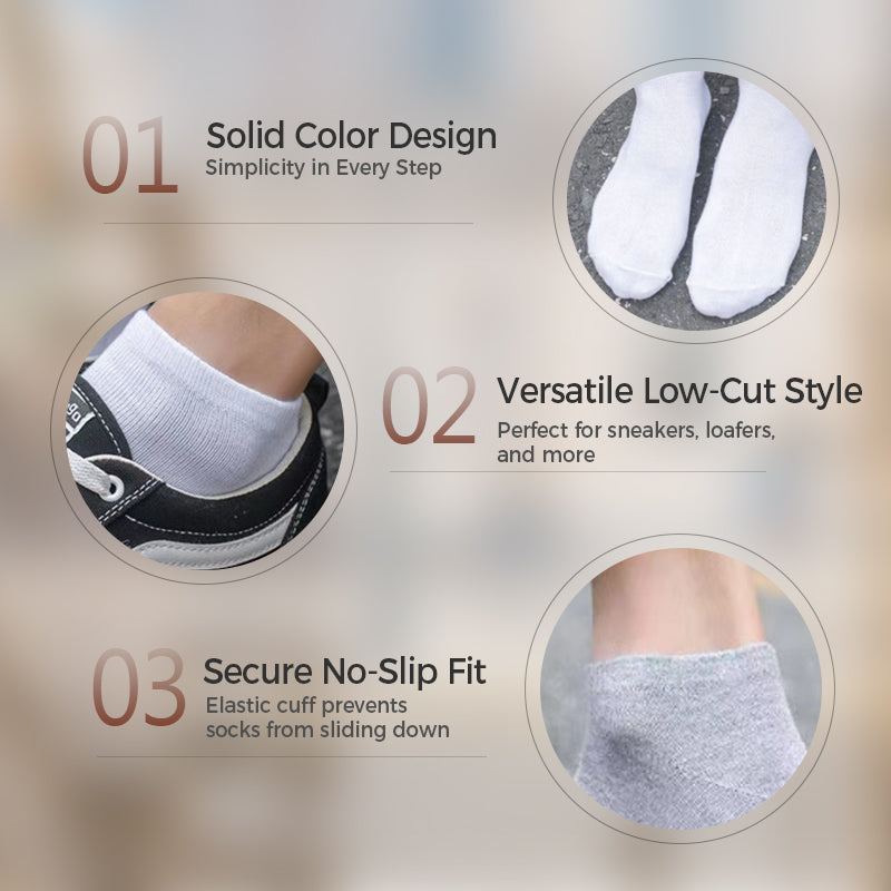 Breathable Cotton Blend Athletic Socks  ( 3pairs)