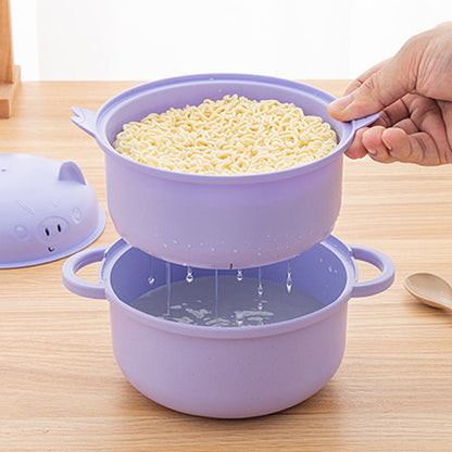 🔥While Supplies Last 40% OFF!🎉 1300ml Instant Noodle Bowl Set with Lid & Cutlery
