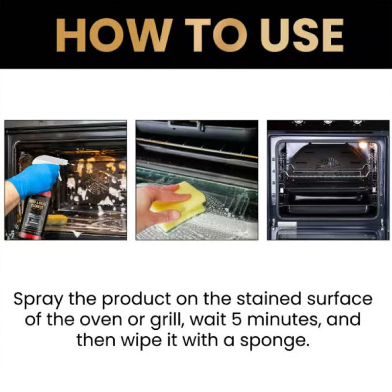⏰ Now only 50% off!🏆Final 3 hours- BUY 3 GET 2 FREE!!⚡Oven & Grill Cleaner Spray✨