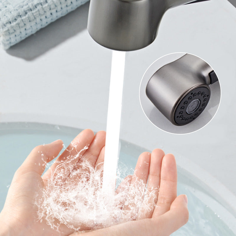 🔥Hot Sale Deals-1 Hole Bathroom Faucet with Pull out Sprayer-✈️Free Shipping