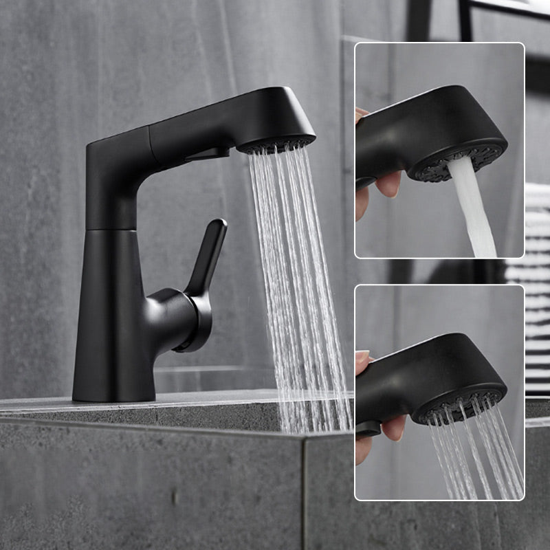 🔥Hot Sale Deals-1 Hole Bathroom Faucet with Pull out Sprayer-✈️Free Shipping