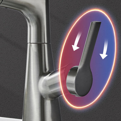 🔥Hot Sale Deals-1 Hole Bathroom Faucet with Pull out Sprayer-✈️Free Shipping