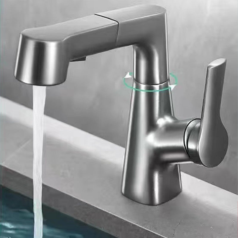 🔥Hot Sale Deals-1 Hole Bathroom Faucet with Pull out Sprayer-✈️Free Shipping