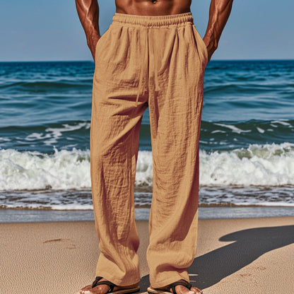 🔥While Supplies Last 40% OFF!🎉 Men's Breathable Linen Trousers – Lightweight Summer Relaxed Fit ✨🌬️