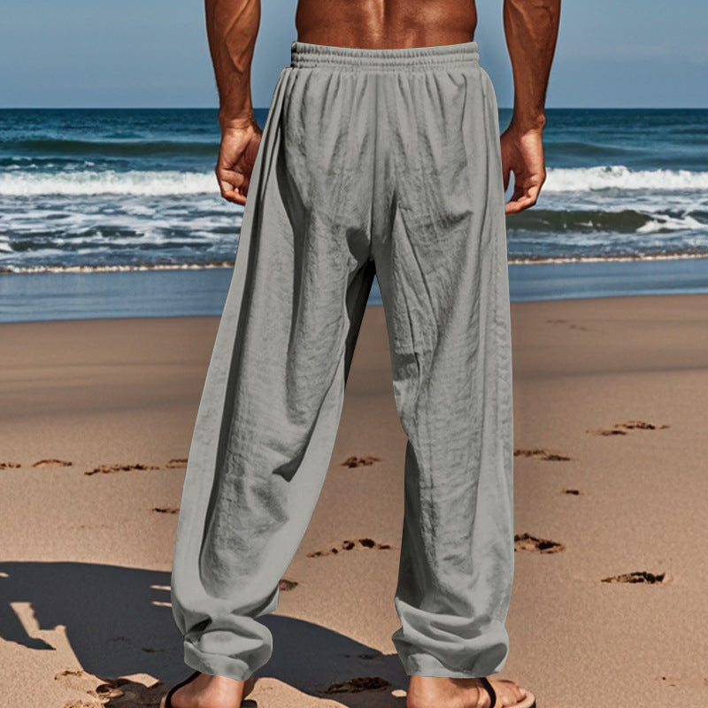 🔥While Supplies Last 40% OFF!🎉 Men's Breathable Linen Trousers – Lightweight Summer Relaxed Fit ✨🌬️