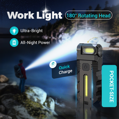 ⌛Limited-Time Offer-180° Rotating Head LED Work Light