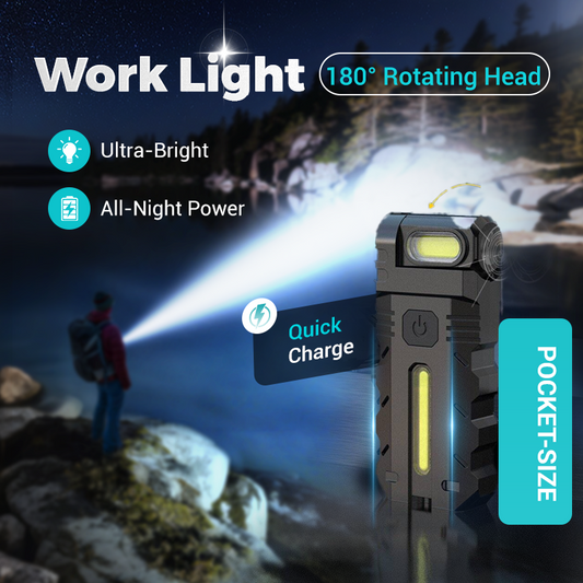 ⌛Limited-Time Offer-180° Rotating Head LED Work Light