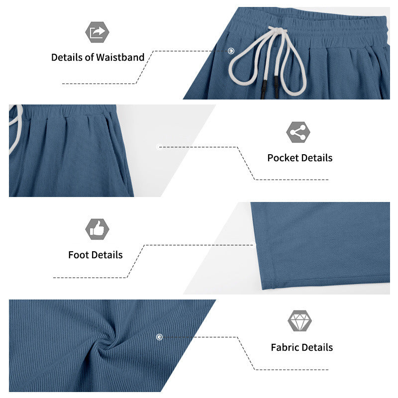 🔥Hot Sale Deals-Men's Zip-Neck Top& Drawstring Pants Set