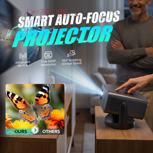 🔥Limited-time offer-Full HD Smart Auto-Focus Projector