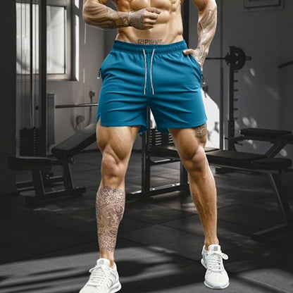 🏆 Meilleure Vente 2026 | Athletic Shorts with Quick-Dry Tech | Zipper Pockets for Essentials 📱💨【-50%】