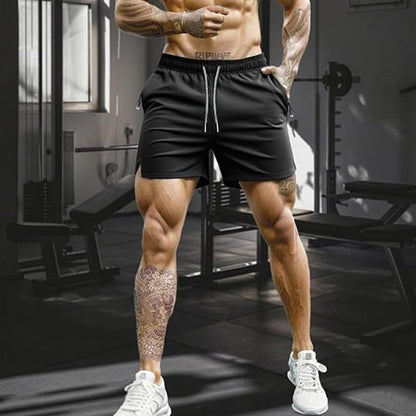 🏆 Meilleure Vente 2026 | Athletic Shorts with Quick-Dry Tech | Zipper Pockets for Essentials 📱💨【-50%】